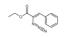 (E)-2-叠氮基-3-苯基丙烯酸乙酯 结构式