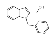 1-苯基甲基-1H-吲哚-2-甲醇 结构式