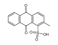 2-甲基蒽醌-1-磺酸 结构式