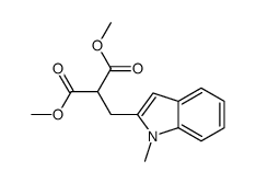 Propanedioic acid, [(1-methyl-1H-indol-2-yl)methyl]-, dimethyl ester 结构式