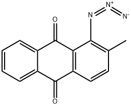 1-叠氮基-2-甲基-9,10-蒽二酮 结构式
