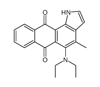 5-(二乙氨基)-4-甲基-1H-萘并[2,3-g]吲哚-6,11-二酮 结构式
