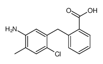 2-[(5-氨基-2-氯-4-甲基苯基)甲基]苯甲酸 结构式