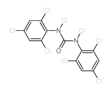 1,3-二氯-1,3-双(2,4,6-三氯苯基)脲 结构式