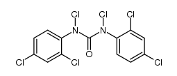 N,N'-二氯-N,N'-双(2,4-二氯苯基)脲 结构式