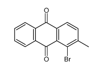 1-溴-2-甲基蒽-9,10-二酮 结构式