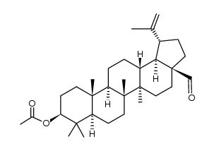 3-乙酰基桦木醛 结构式