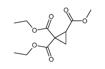 1,1,2-环丙烷三羧酸 1,1-二乙基 2-甲基酯 结构式
