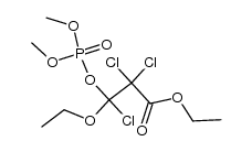 2,2,3-三氯-3-乙氧基-3-(二甲氧基磷酰氧基)丙酸乙酯 结构式