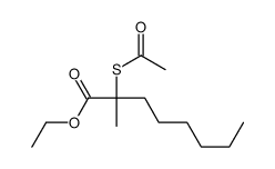 Octanoic acid, 2-(acetylthio)-2-methyl-, ethyl ester 结构式
