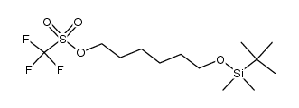 三氟甲磺酸6-叔丁基二甲基硅氧基己酯 结构式