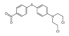 Benzenamine, N,N-bis(2-chloroethyl)-4-[(4-nitrophenyl)thio]- 结构式