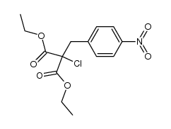 2-氯-2-[(4-硝基苯基)甲基]丙二酸二乙酯 结构式