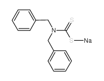 二苄基二硫代氨基甲酸钠 结构式