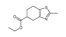 4,5,6,7-四氢-2-甲基苯并噻唑-5-羧酸乙酯 结构式