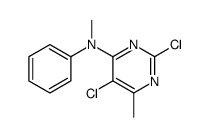 2,5-二氯-N,6-二甲基-N-苯基嘧啶-4-胺 结构式