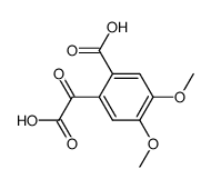 2-羧基-4,5-二甲氧基-α-氧代苯乙酸 结构式