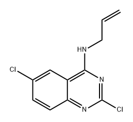 4-Quinazolinamine, 2,6-dichloro-N-2-propen-1-yl- 结构式