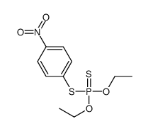 Phosphorodithioic acid, O,O-diethyl S-(4-nitrophenyl) ester 结构式