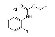 N-(2-氯-6-碘苯基)氨基甲酸乙酯 结构式