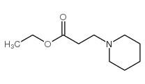 3-(1-哌啶基)-丙酸乙酯 结构式