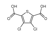 3,4-二氯-2,5-噻吩二羧酸 结构式