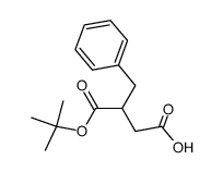 2-苄基丁二酸 1-叔丁酯 结构式