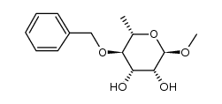 α-L-Mannopyranoside, methyl 6-deoxy-4-O-(phenylmethyl)- 结构式
