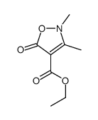 4-Isoxazolecarboxylic acid, 2,5-dihydro-2,3-dimethyl-5-oxo-, ethyl ester 结构式