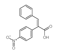 2-(4-Nitro-phenyl)-3-phenyl-acrylic acid 结构式