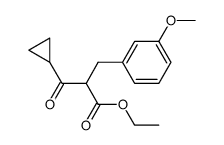 α-(环丙基羰基)-3-甲氧基苯丙酸乙酯 结构式