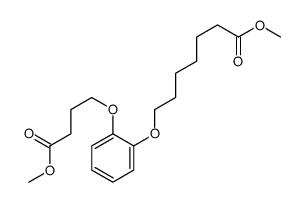 Heptanoic acid, 7-[2-(4-methoxy-4-oxobutoxy)phenoxy]-, methyl ester 结构式