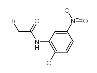 2-溴乙酰氨基-4-硝基苯酚 结构式