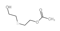 2-(2-hydroxyethylsulfanyl)ethyl acetate 结构式