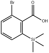 2-溴-6-(三甲基硅基)苯甲酸 结构式