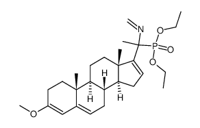 Phosphonic acid, (20-isocyano-3-methoxypregna-3,5,16-trien-20-yl)-, diethyl ester (9CI) 结构式
