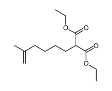 2-(5-甲基-5-己烯-1-基)丙二酸二乙酯 结构式