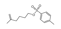 5-Hexen-1-ol, 5-methyl-, 1-(4-methylbenzenesulfonate) 结构式
