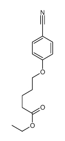 5-(4-氰基苯氧基)戊酸乙酯 结构式