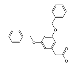 3,5-二(苄氧基)苯乙酸甲酯 结构式
