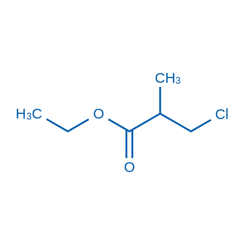 3-氯-2-甲基丙酸乙酯 结构式