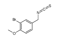 2-溴-4-(异硫氰酸根合甲基)-1-甲氧基苯 结构式