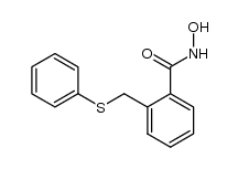 N-羟基-2-[(苯硫基)甲基]苯甲酰胺 结构式