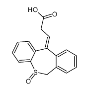 Propanoic acid, 3-(5-oxidodibenzo[b,e]thiepin-11(6H)-ylidene)-, (E)- (9CI) 结构式