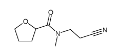 2-Furancarboxamide, N-(2-cyanoethyl)tetrahydro-N-methyl- 结构式