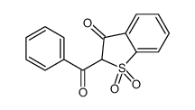 2-苯甲酰基苯并[b]噻吩-3(2H)-酮 1,1-二氧化物 结构式