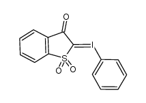 Iodonium, (2,3-dihydro-1,1-dioxido-3-oxobenzo[b]thien-2-yl)phenyl-, inner salt 结构式