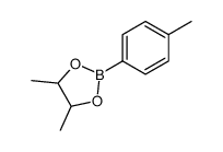 4,5-二甲基-2-(4-甲基苯基)-1,3,2-二氧杂硼戊环 结构式