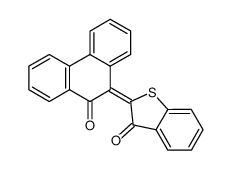 Benzo[b]thiophen-3(2H)-one, 2-(10-oxo-9(10H)-phenanthrenylidene)-, (E)- (9CI) 结构式