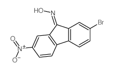 9H-Fluoren-9-one,2-bromo-7-nitro-, oxime 结构式
